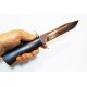 Нож финка МТ-108 У8А черный граб