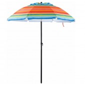 Зонт пляжный премиум 213 см с клапаном и наклоном